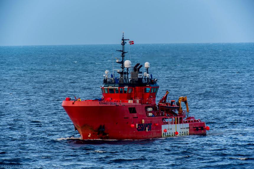 An ESVAGT emergency response and rescue vessel at sea